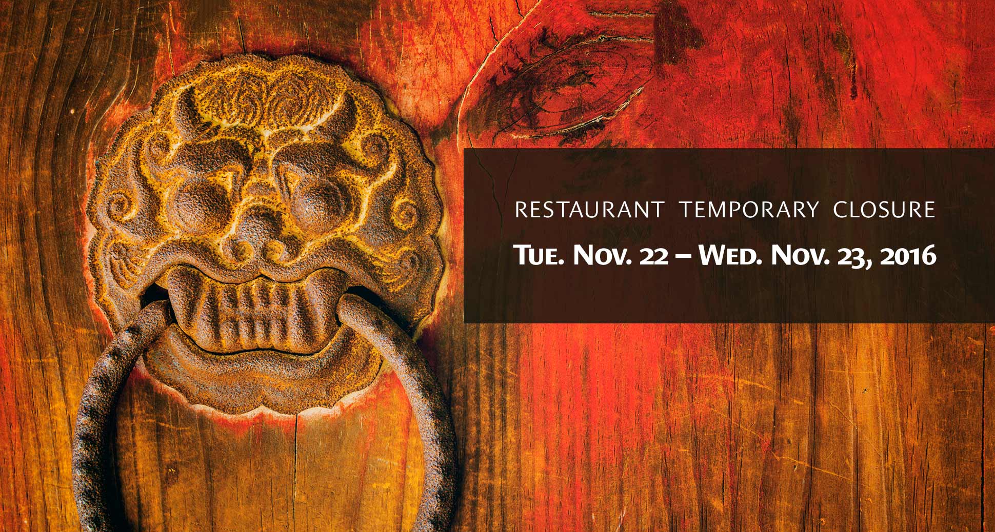 Restaurant Temporary Closure